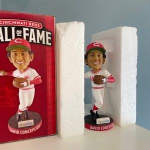 David Concepcion bobblehead Cincinnati Reds Hall of Fame giveaway Sept 2022.